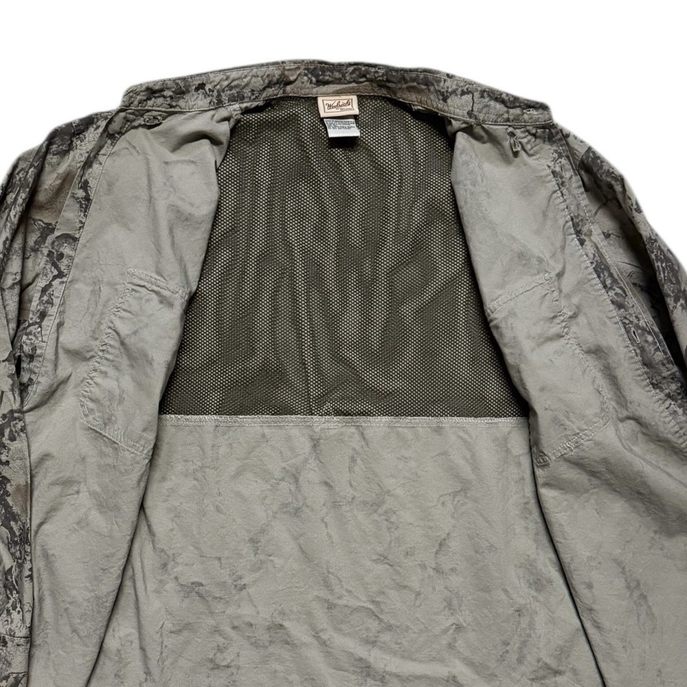 Woolrich Outdoor Guide Long Sleeve Shirt Men's Large Natural Gear Camo Vented - Picture 7 of 12